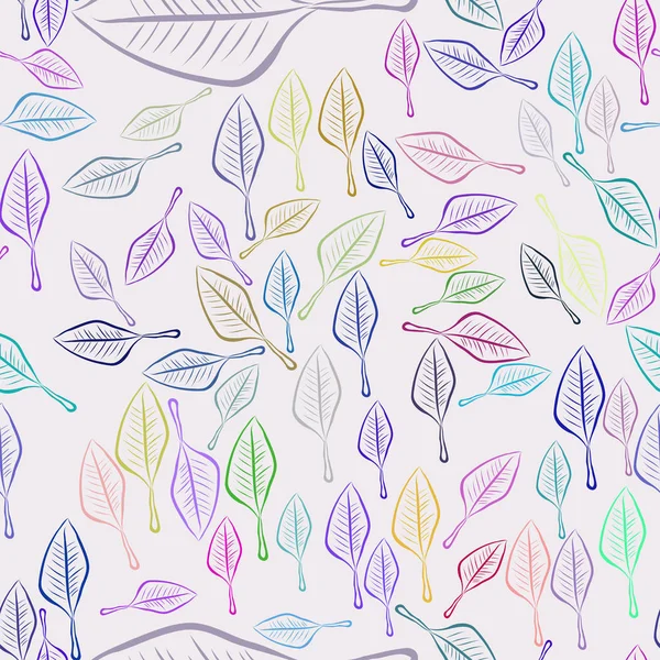 Yaprak, kavramsal sorunsuz soyut çizimler. Tasarım arka plan için iyi. Karikatür tarzı vektör grafiği.