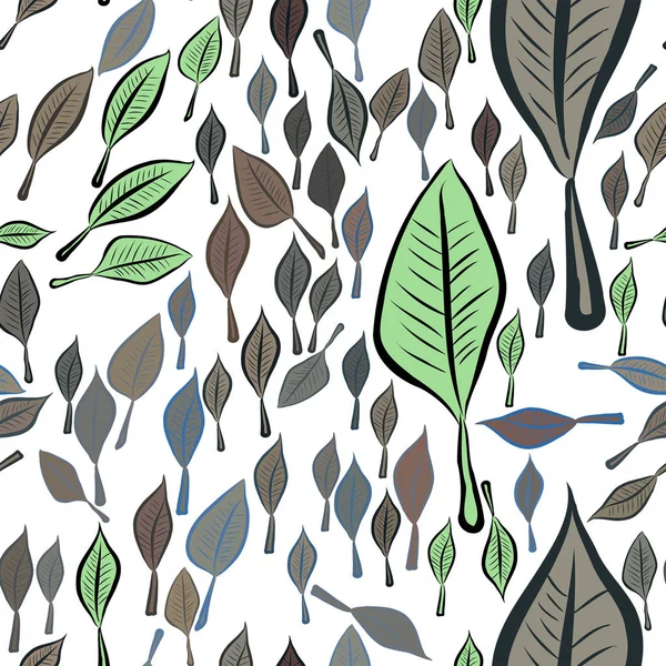 Yaprak, kavramsal sorunsuz soyut çizimler. Tasarım arka plan için iyi. Karikatür tarzı vektör grafiği.