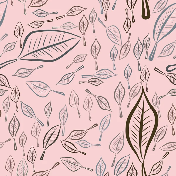 Yaprak, kavramsal sorunsuz soyut çizimler. Tasarım arka plan için iyi. Karikatür tarzı vektör grafiği.