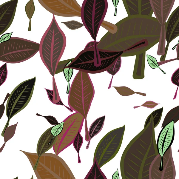 Yaprak, kavramsal sorunsuz soyut çizimler. Tasarım arka plan için iyi. Karikatür tarzı vektör grafiği.