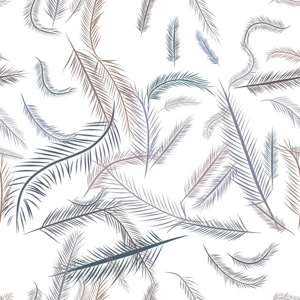 Sorunsuz dekoratif el tüy sanat Resimler çekilmiş. Tasarım doku ve arka plan için iyi. Karikatür tarzı vektör grafiği.