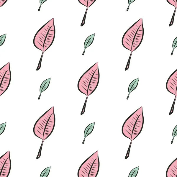 Yaprak, kavramsal sorunsuz soyut çizimler. Tasarım arka plan için iyi. Karikatür tarzı vektör grafiği.