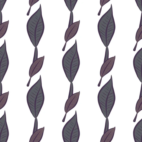 Sömlös Abstrakt Löv Illustrationer Bakgrund Tecknad Stil Vektorgrafik — Stock vektor