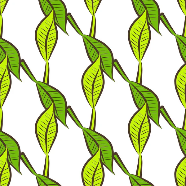 Sorunsuz dekoratif elle çizilmiş sanat illüstrasyonlar bırakır. Tasarım doku ve arka plan için iyi. Karikatür tarzı vektör grafiği.