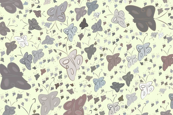 Soyut çizimler kelebek, kavramsal. Tasarım arka plan için iyi. Karikatür tarzı vektör grafiği.