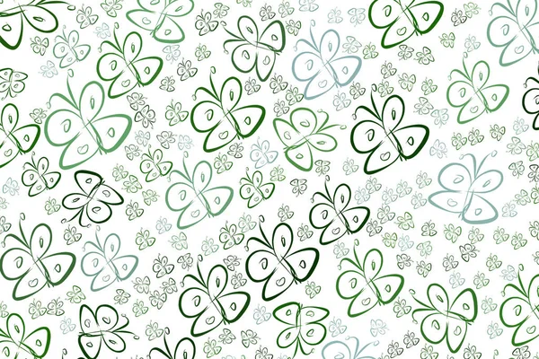 Kelebek çizimleri. Web sayfası, duvar kağıdı, grafik tasarım, katalog, doku veya arka plan için iyi. Karikatür tarzı vektör grafiği.