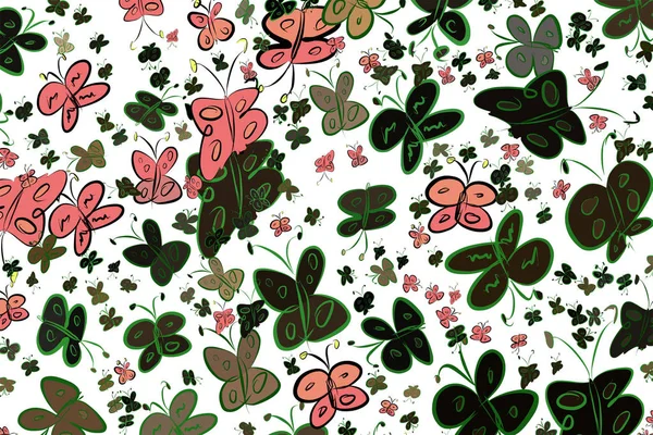 Soyut kelebek illüstrasyonlar arka plan. Karikatür tarzı vektör grafiği.