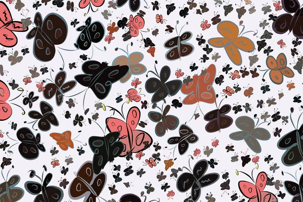 Soyut çizimler kelebek, kavramsal. Tasarım arka plan için iyi. Karikatür tarzı vektör grafiği.