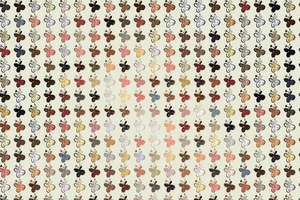 Kelebek illüstrasyonlar arka plan soyut, elle çizilmiş. Karikatür tarzı vektör grafiği.