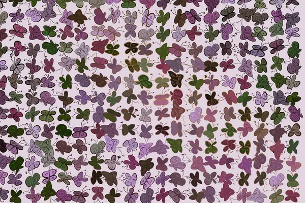 Soyut kelebek illüstrasyonlar arka plan. Karikatür tarzı vektör grafiği.