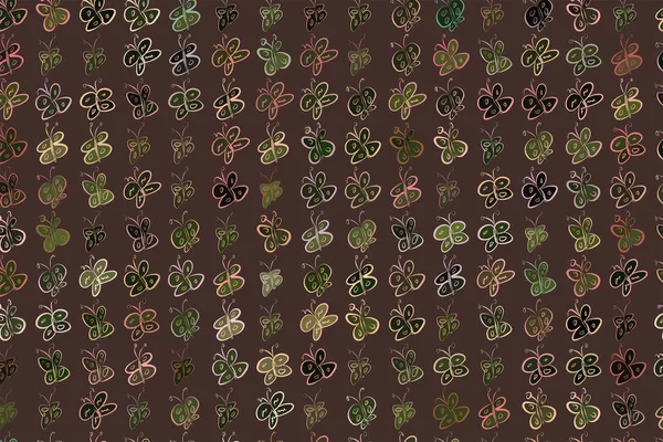 Kelebek illüstrasyonlar arka plan soyut, elle çizilmiş. Karikatür tarzı vektör grafiği.