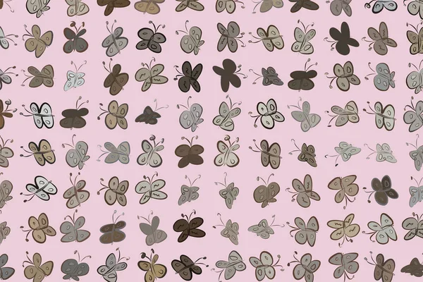 Soyut kelebek illüstrasyonlar arka plan. Karikatür tarzı vektör grafiği.