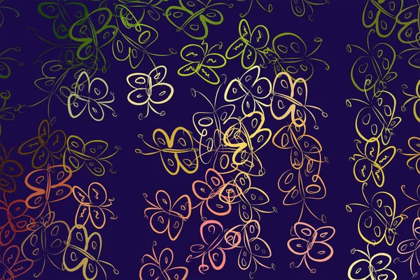 Soyut çizimler kelebek, kavramsal. Tasarım arka plan için iyi. Karikatür tarzı vektör grafiği.