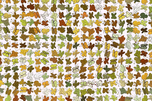 Soyut kelebek illüstrasyonlar arka plan. Karikatür tarzı vektör grafiği.