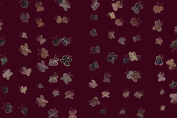 Soyut kelebek illüstrasyonlar arka plan. Karikatür tarzı vektör grafiği.