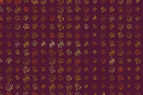 Kelebek illüstrasyonlar arka plan soyut, elle çizilmiş. Karikatür tarzı vektör grafiği.