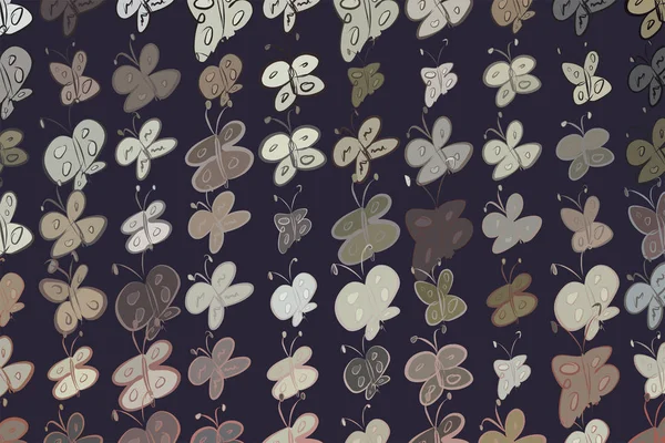 El kelebek illüstrasyonlar arka plan, iyi grafik tasarım, duvar kağıtları veya kitapçıklar için çekilmiş. Karikatür tarzı vektör grafiği.