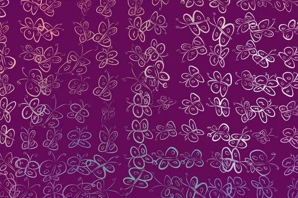 Soyut kelebek illüstrasyonlar arka plan. Karikatür tarzı vektör grafiği.