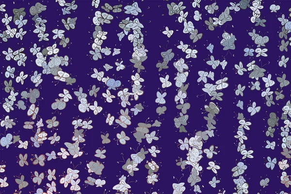 Kelebek çizimleri. Web sayfası, duvar kağıdı, grafik tasarım, katalog, doku veya arka plan için iyi. Karikatür tarzı vektör grafiği.