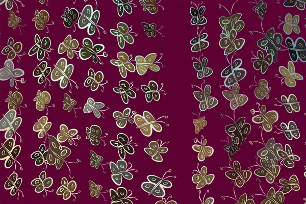 Kelebek illüstrasyonlar arka plan soyut, elle çizilmiş. Karikatür tarzı vektör grafiği.