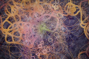 Grunge ve kaba. Arka plan soyut karışık karmakarışık şekiller. İyi desen tasarımı için.