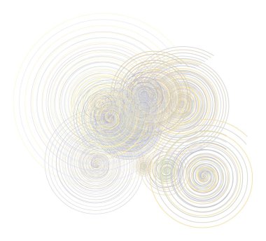 Arka plan soyut geometrik dön circle hatları desen tasarımı için. Vektör çizim grafiği.