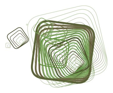 Sanatsal yuvarlatılmış dikdörtgen arka plan deseni soyut. Vektör çizim grafiği.