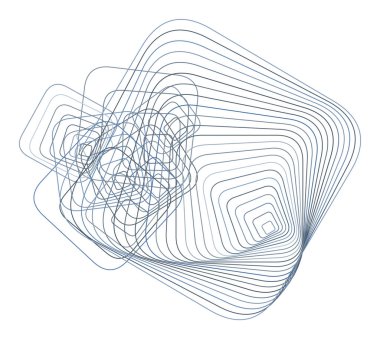 Arka plan soyut geometrik yuvarlatılmış dikdörtgen desen tasarımı için. Vektör çizim grafiği.