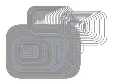 Soyut kavramsal geometrik yuvarlatılmış dikdörtgen desen. Web sayfası, grafik tasarım, katalog, doku veya arka plan için iyi. Vektör çizim grafiği.
