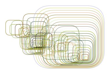 Geometrik kavramsal arka plan dikdörtgen desen tasarımı için yuvarlanır. Vektör çizim grafiği.