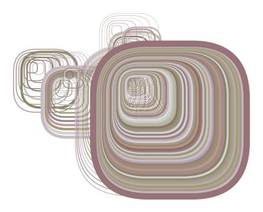 Arka plan soyut geometrik yuvarlatılmış dikdörtgen desen tasarımı için. Vektör çizim grafiği.