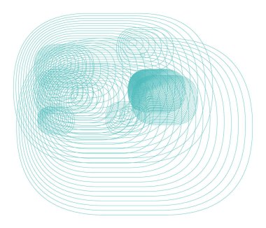 Şekli yuvarlatılmış dikdörtgen, soyut geometrik arka plan deseni. Vektör çizim grafiği.