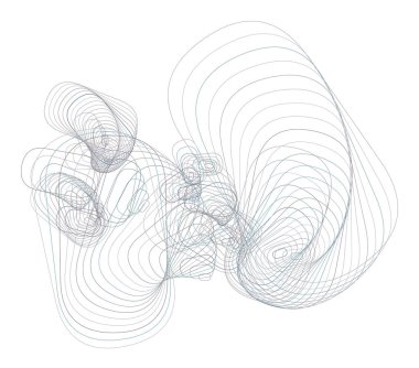Soyut kavramsal geometrik yuvarlatılmış dikdörtgen desen. Web sayfası, grafik tasarım, katalog, doku veya arka plan için iyi. Vektör çizim grafiği.