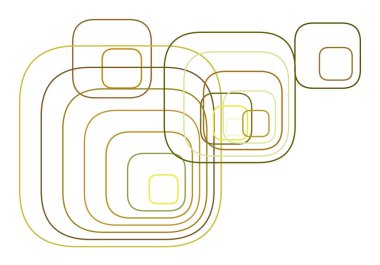 Soyut kavramsal geometrik yuvarlatılmış dikdörtgen desen. Web sayfası, grafik tasarım, katalog, doku veya arka plan için iyi. Vektör çizim grafiği.