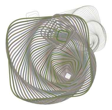 Yuvarlatılmış dikdörtgen desen şekli ile soyut geometrik arka plan. Vektör çizim grafiği.