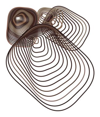 Arka plan soyut geometrik yuvarlatılmış dikdörtgen desen tasarımı için. Vektör çizim grafiği.