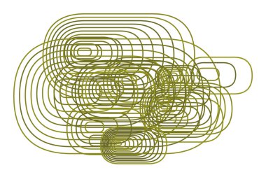 Renk soyut yuvarlatılmış dikdörtgen geometrik desen generatif sanat arka plan. Vektör çizim grafiği.