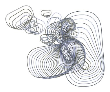 Sanatsal yuvarlatılmış dikdörtgen arka plan deseni soyut. Vektör çizim grafiği.