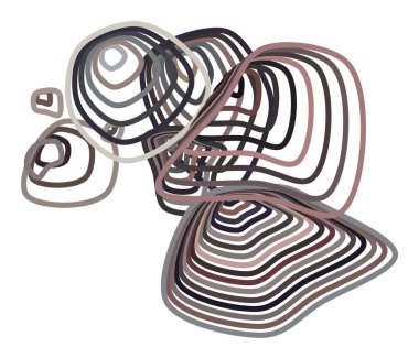 Geometrik kavramsal arka plan yol çizgileri desen tasarımı için. Vektör çizim grafiği.