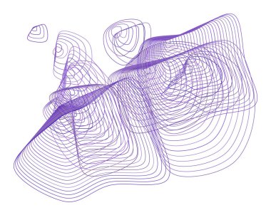 Soyut yol çizgileri geometrik desen, renkli ve sanatsal grafik tasarım, katalog, tekstil veya doku baskı ve arka plan için. Vektör çizim grafiği.