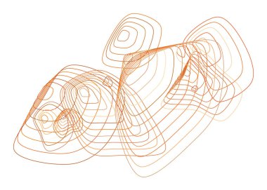 Yol çizgileri, soyut geometrik arka plan deseni şeklinde. Vektör çizim grafiği.