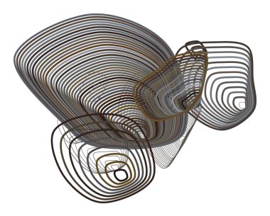 Geometrik kavramsal arka plan yol çizgileri desen tasarımı için. Vektör çizim grafiği.