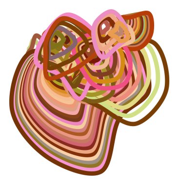 Soyut geometrik yol çizgileri desen renkli. Web sayfası, duvar kağıdı, grafik tasarım, katalog, doku veya arka plan için iyi. Vektör çizim grafiği.