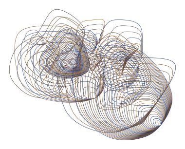 Soyut yol çizgileri geometrik desen, renkli ve sanatsal grafik tasarım, katalog, tekstil veya doku baskı ve arka plan için. Vektör çizim grafiği.