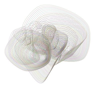 Geometrik kavramsal arka plan yol çizgileri desen tasarımı için. Vektör çizim grafiği.