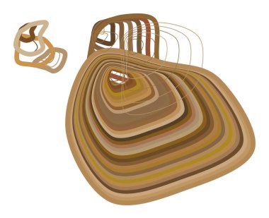 Geometrik kavramsal arka plan yol çizgileri desen tasarımı için. Vektör çizim grafiği.