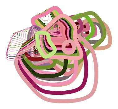 Geometrik kavramsal arka plan yol çizgileri desen tasarımı için. Vektör çizim grafiği.