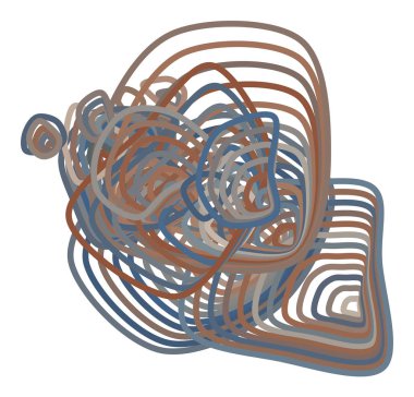 Arka plan soyut geometrik yol çizgileri desen tasarımı için. Vektör çizim grafiği.