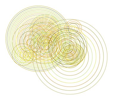 Web sayfası, grafik tasarım, katalog veya doku için kavramsal arka plan. Daire, kabarcıklar, küre veya elips desen. Vektör çizim grafiği.