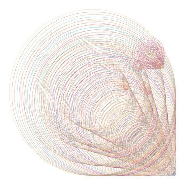 Daire, kabarcıklar, küre veya elips desen şekli ile soyut geometrik arka plan. Vektör çizim grafiği.